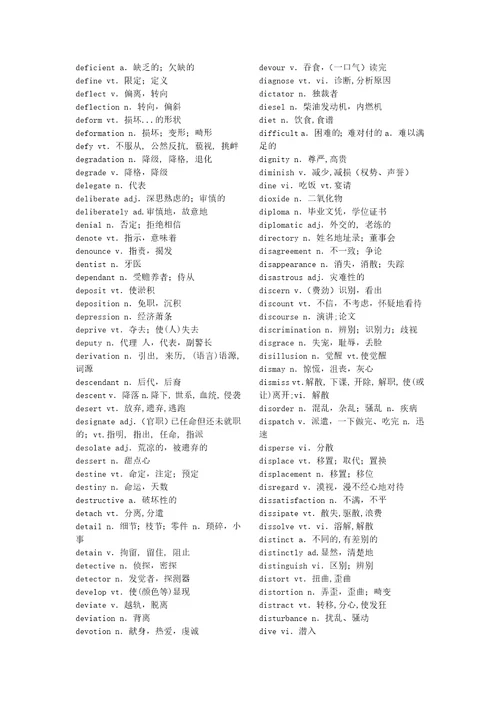 六级核心精选2000词汇表