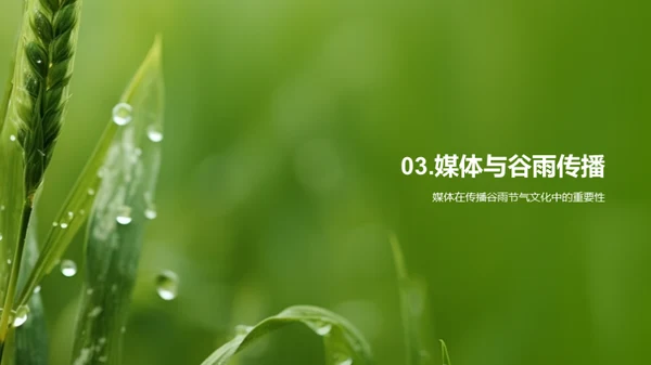 赋予谷雨新的传播力