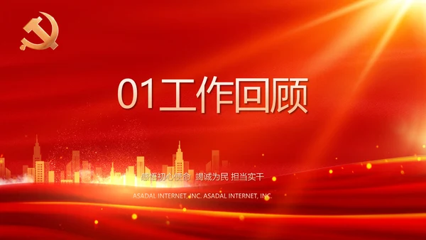 国企党支部意识形态工作报告动态PPT