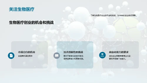 商务风生物医疗教学课件PPT模板