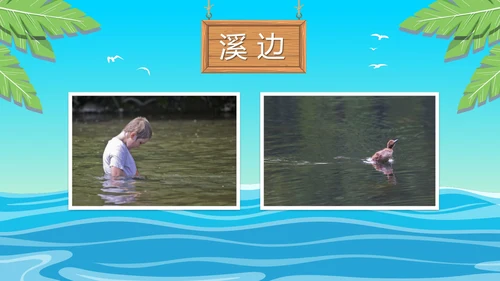夏季小学生防溺水讲座主题班会PPT模板