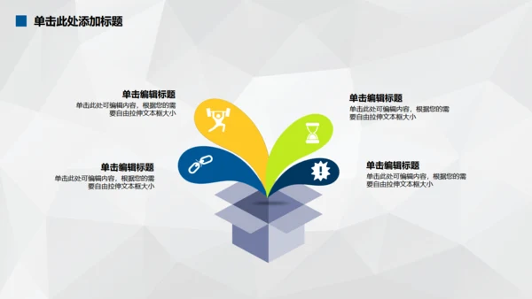 创业计划书扁平化商务通用PPT模板