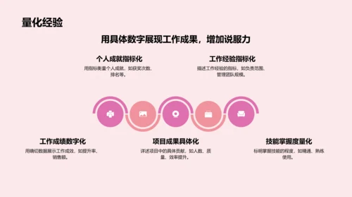 红色插画风求职简历PPT模板