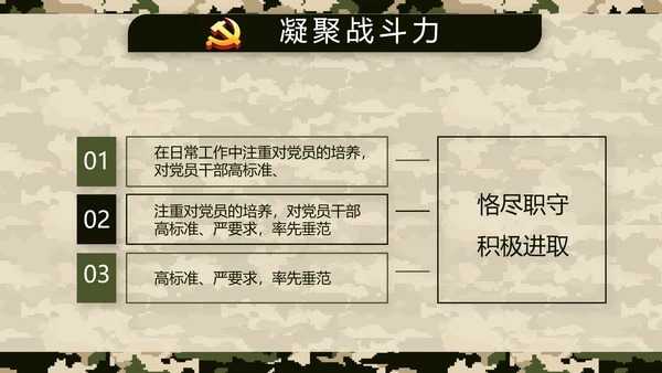 迷彩风八一特种兵部队工作总结动态PPT模板
