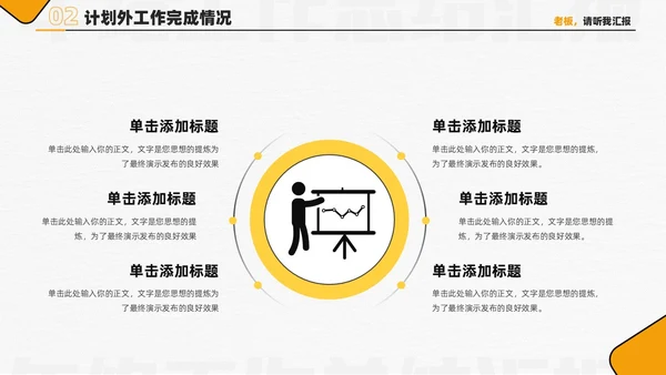 黄色简约创意2024年终总结工作总结工作述职PPT