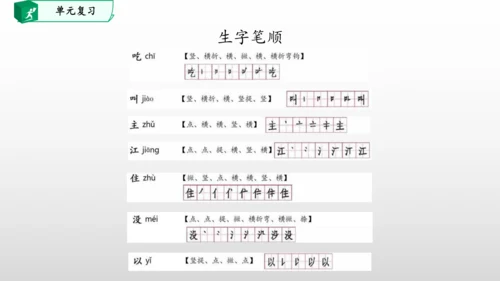 部编一年级语文下册第二单元知识清单