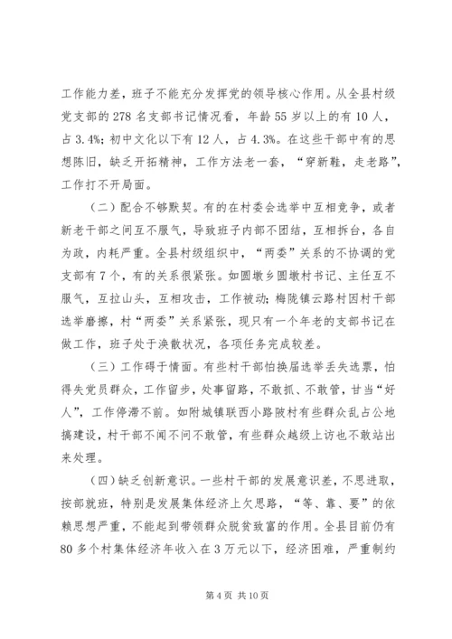 村级党支部领导班子调研报告.docx