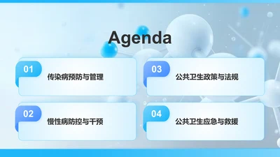 蓝色3D风公共卫生与预防医学知识普及PPT模板