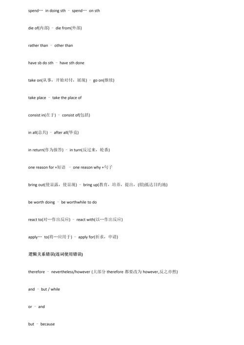 2023年专八语言知识题八大类高频考点.docx