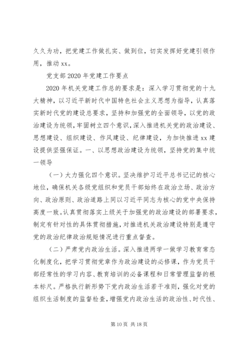 党支部某年党建工作要点.docx