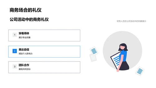 财务人员商务礼仪训练PPT模板