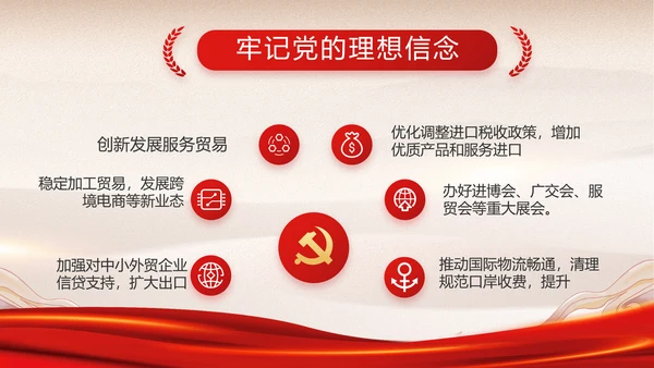 红色经典展回顾文学百年党史PPT