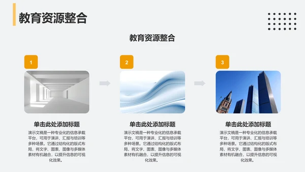 黄色商务风学术会议PPT模板