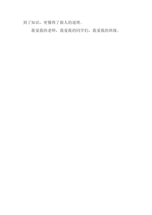我爱我的班级作文300字.docx