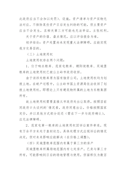 资产收购可行性研究报告.docx
