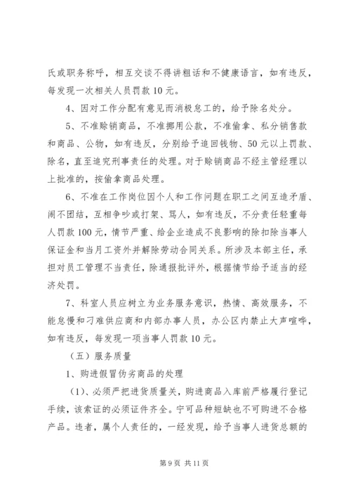 公司工作规范及岗位纪律奖惩条例 (3).docx