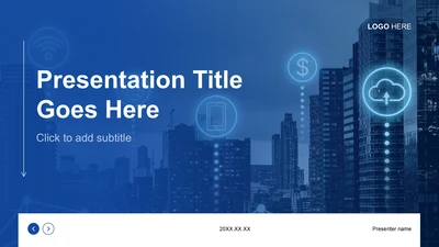 蓝色科技风通用行业AI技术总结汇报PPT主题