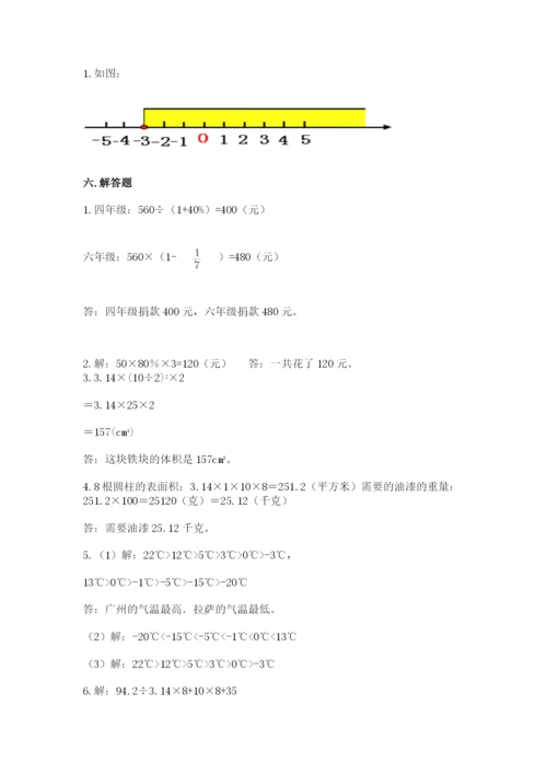 冀教版小升初数学模拟试卷附参考答案【综合卷】.docx
