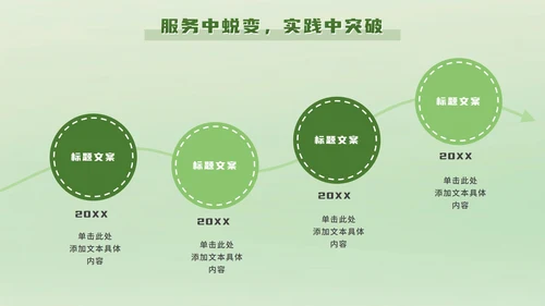 绿色立体卡通班委述职报告PPT模板