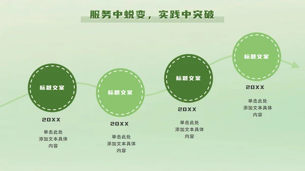 绿色立体卡通班委述职报告PPT模板