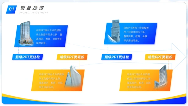房地产项目竞赛路演写字楼通用PPT模板