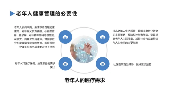 老年人健康管理知识养老院PPT模板