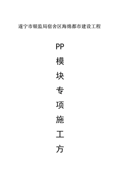 银监局PP模块专项施工方案.docx