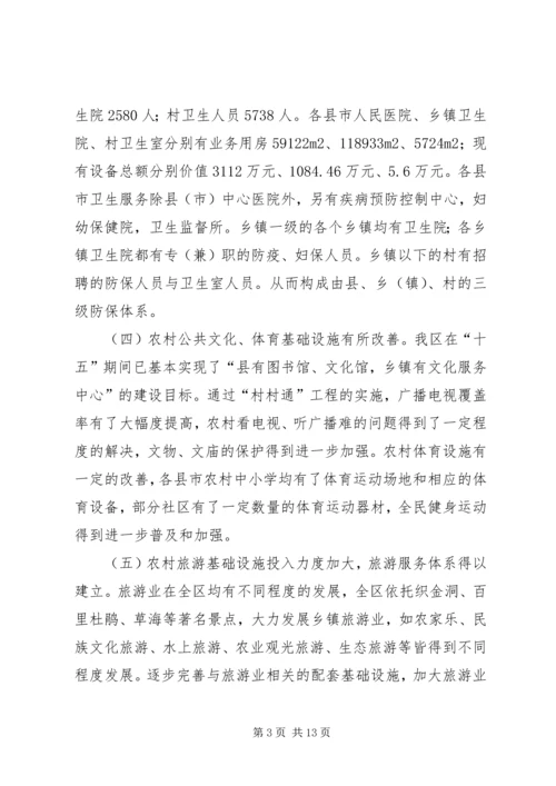 地区农村社会发展基础设施建设调研报告 (2).docx