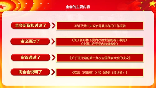 学习解读十八届六中全会公告精神PPT模板