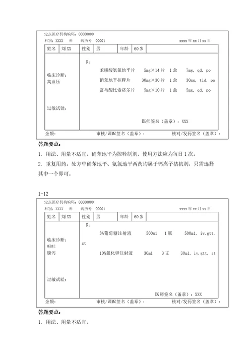 心血管内科处方审核