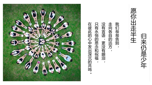 不说再见大学毕业季相册留念通用PPT多用途模板