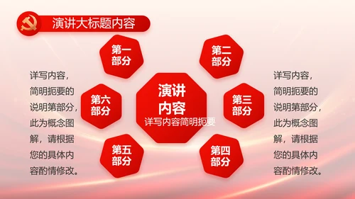 红色党建党支部述职报告PPT党课