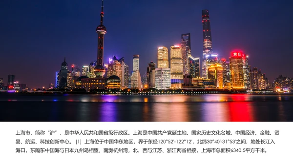 上海印象上海旅游文化魅力东方PPT模板
