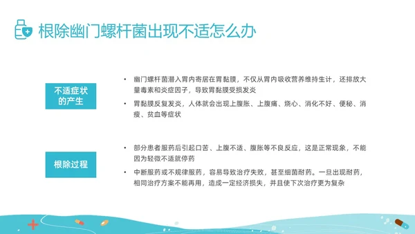 绿色插画幽门螺杆菌健康宣教培训PPT课件