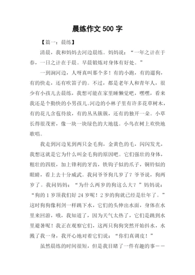 晨练作文500字0.docx