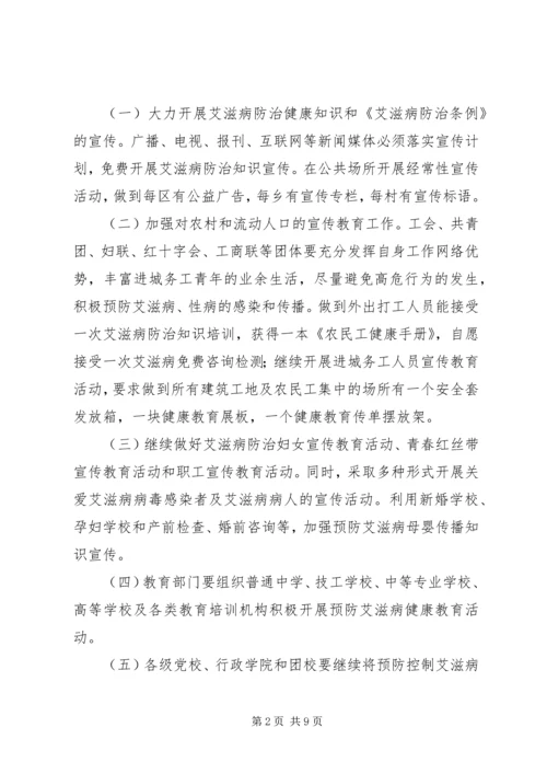 市滋病防治工作计划.docx