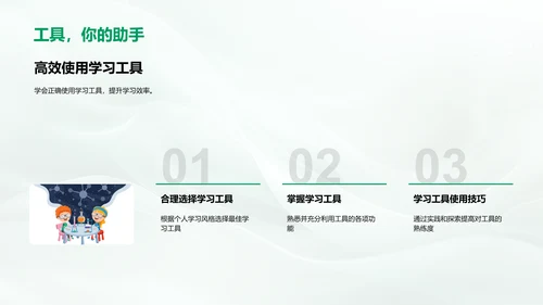 新学年学习提升PPT模板