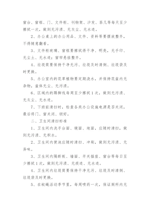 物业公司保洁管理规章制度.docx