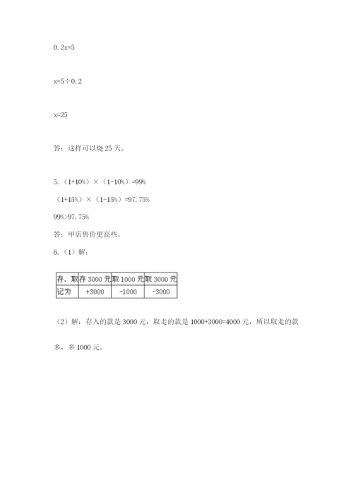 小升初数学考前检测试题精品（必刷）.docx