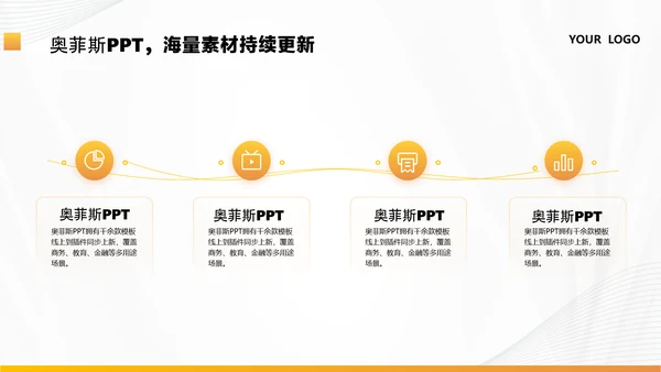 商务风黄色咨询汇报总结
