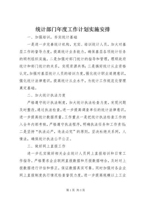 统计部门年度工作计划实施安排.docx