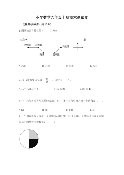 小学数学六年级上册期末测试卷含答案【预热题】.docx