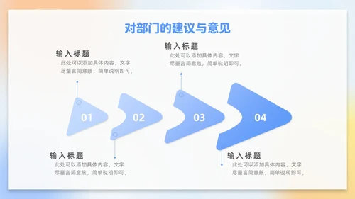 蓝色弥散渐变试用期转正答辩述职报告新员工转正述职PPT