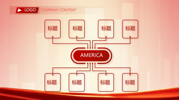 红色大气业绩启动大会战略合作策划PPT模板