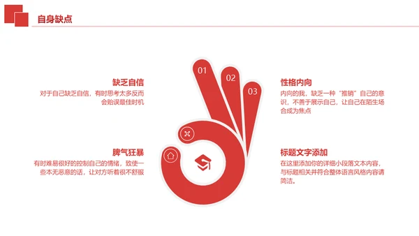 述职报告红色简约通用PPT模板
