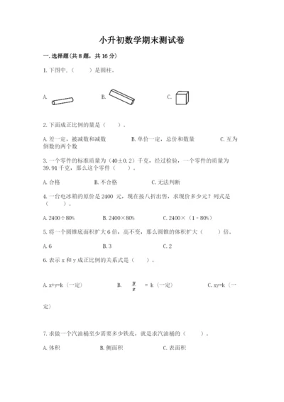 小升初数学期末测试卷【名师推荐】.docx