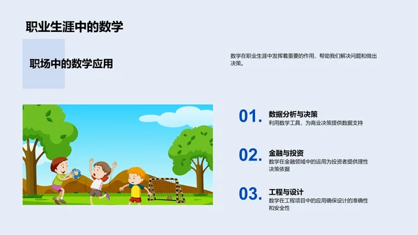 数学在生活应用PPT模板