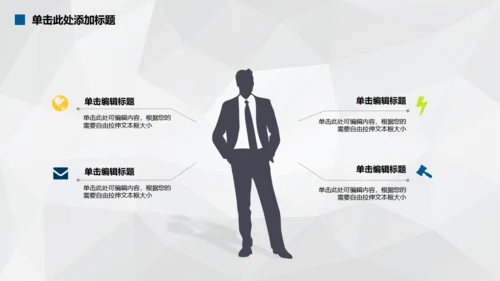 创业计划书扁平化商务通用PPT模板