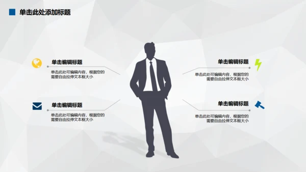 创业计划书扁平化商务通用PPT模板