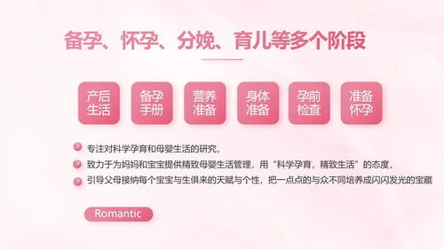 粉色大气孕妇保健知识宣传PPT